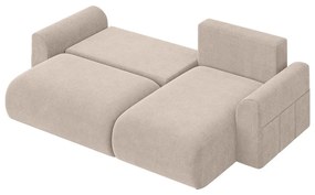 Béžová rozkladacia rohová pohovka (variabilná) Lorine – Ropez