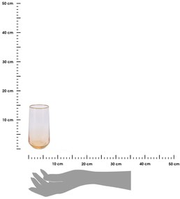 Sklenice Glassouri 470 ml jantarová/čirá