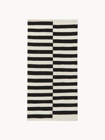 Ručne tkaný pruhovaný kelímový koberec Donna