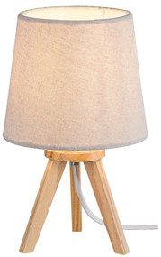 RABALUX Stolová lampa trojnožka LYCHEE, 1xE14, 25W, prírodná