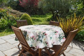 Dekorstudio Vodeodolný okrúhly obrus GARDEN 31E - biely 150 cm