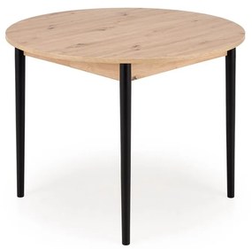 Rozkladací jedálenský stôl Pivot 102/141 cm dub artisan/čierny buk