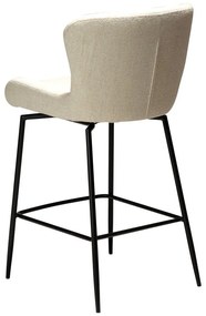 Krémovobiela čalúnená barová stolička (výška sedadla 67,5 cm) Glam – DAN-FORM Denmark