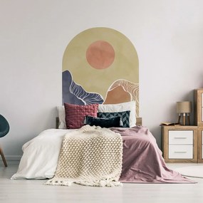 Samolepka na stenu 120x140 cm Abstract Rising Sun Arch - Ambiance