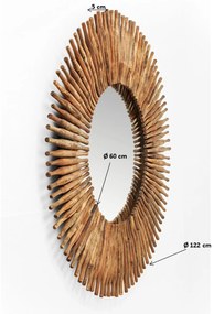 Sunlight zrkadlo hnedé Ø120 cm