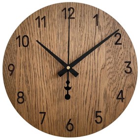 Ručne vyrábané dubové hodiny – tichý chod a moderný dizajn I SENTOP FB-MAS002-A