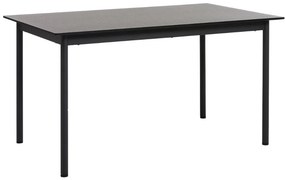 Dizajnový jedálenský stôl Lakshmana 140 cm čierny