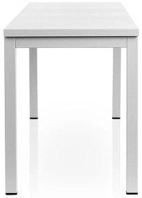 Celokovová lavica do šatne 150 x 35 x 45 cm, sivá - ral 7035