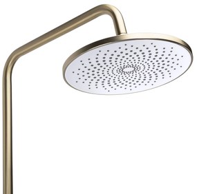 Rea Foss Clif, sprchový set s ručnou a hlavovou sprchou, zlatá matná, REA-P3913
