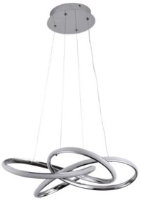 LED Stmievateľný luster na lanku LED/65W/230V 3000-6500K šedá + diaľkové ovládanie