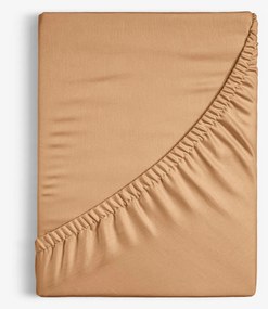 Goldea bavlnená napínacia plachta - jesenná hnedá 80 x 200 cm