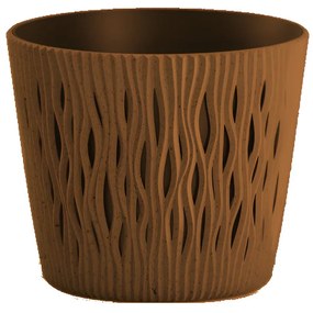 Kvetináč SANDY ROUND ECO WOOD naturo 26,2 cm