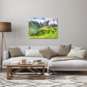 Sklenený obraz - Machu Picchu (70x50 cm)