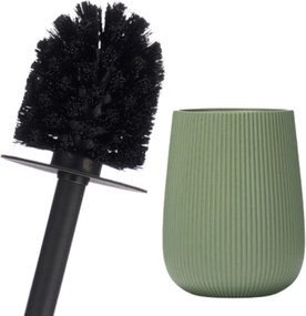 WC kefa Stripe, zelená/s čiernymi prvkami