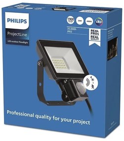 Philips - LED Vonkajší reflektor so senzorom PROJECTLINE LED/20W/230V IP65 4000K
