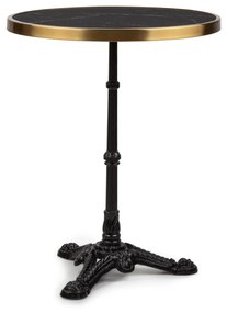 Blumfeldt Patras Lux, bistro stôl s trojnohým podstavcom, mramorový stôl, Ø: 57,5 cm, výška: 72 cm