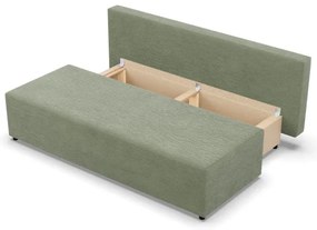 Dvojmiestna pohovka FERMO Poso rozkladacia, svetlozelená