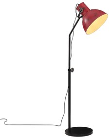 Podlahová lampa 25 W šmuhovaná červená 30x30x90-150 cm E27 371882