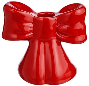 PRESENT Svietnik mašle 10 cm - červená