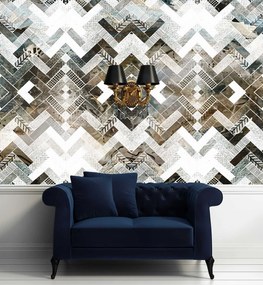 Gario Fototapeta Geometrický vzor rybia kosť Materiál: Vliesová, Rozmery: 300 x 210 cm