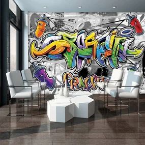 Fototapeta - Farebné Graffiti (254x184 cm)