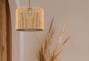 Toolight BOHO, stropné svietidlo s priemerom 30cm 1xE27 APP1324-1CP, čierna-hnedá, OSW-02411