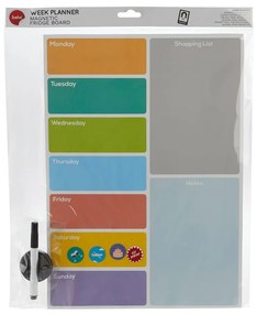 Magnetická tabuľa 30x42 cm Week Planner – Balvi