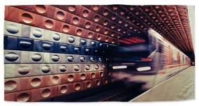 Sablio Uterák Metro na farebnej stanici - 50x100 cm