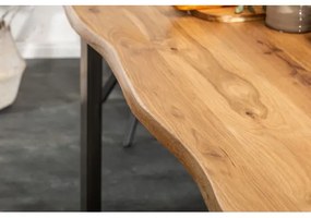 Jedálenský stôl 39436 180x90cm Masív drevo Divoký Dub  - Komfort-nábytok