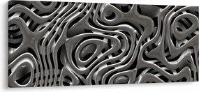 Obraz - Metalická abystrakcia (120x50 cm)