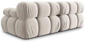 Béžová zamatová pohovka 188 cm Bellis – Micadoni