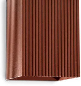 FARO 40568 - Nástenné svietidlo SOLE 2xGU10/8W/230V tehlová vrúbkovaná hranatý