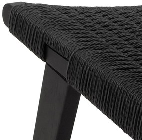 Křeslo Carson z masivu černé