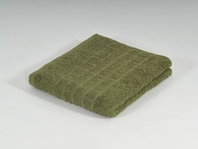Uterák SOFT 50 x 100 cm olivovo zelený, 100% bavlna