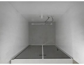 Mexen Lima, skladacie sprchové dvere do otvoru 80 x 190 cm, 6mm šedé sklo, chrómový profil, šedá, 856-080-000-01-40