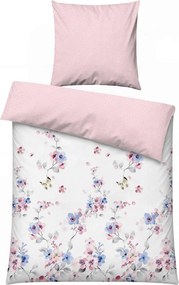 XXXLutz POSTEĽNÁ BIELIZEŇ, lila, biela, pink, 155/220 cm - Online Only bytové doplnky - 003808019102