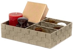 Organizér na bielizeň a doplky Compactor TEX - 5-dielny, 32 x 25 x 8 cm, Taupe sivo-béžový)