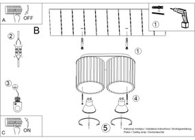 Sollux SL.1795 - Bodové svietidlo AURA 2xGU10/10W/230V zelené