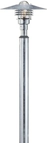 Nordlux Pozinkovaný záhradný stĺpik Vejers 2m pre žiarovku E27 200cm 25168031