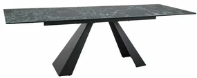 Jedálenský stôl Salvadore II, 160 x 90 cm, tmavo zelená