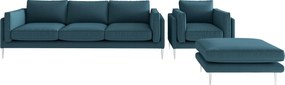 XXXLutz SEDACIA ZOSTAVA, textil, petrolejová Livetastic - Online Only obývacie izby - 001968007402