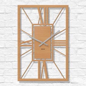 DUBLEZ | Drevené rímske hodiny - Arch Deco