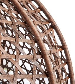 Závěsné houpací křeslo Houseland Imogen hnědé L