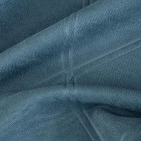 Rifľovomodrý záves ADORE1 z mäkkej látky s geometrickým vzorom  - šité na mieru