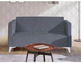 Moderná pohovka Denim 2, Dostupné poťahy: Solo 260, Farby nožičiek: lesk chróm