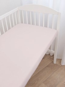 Jersey plachta do postieľky Classic 60 x 120 cm – staroružová