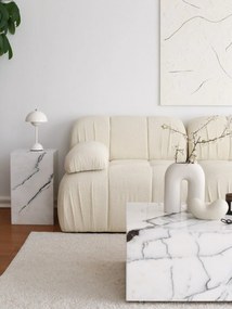 Nadčasová trojmiestna pohovka Uniqsofa - biela