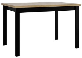 Rozkladací stôl Diesel 80 x 120/150 I, Morenie: sonoma - L, Farby nožičiek: čierna
