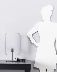 Stolová lampa Theo Silver 46 cm
