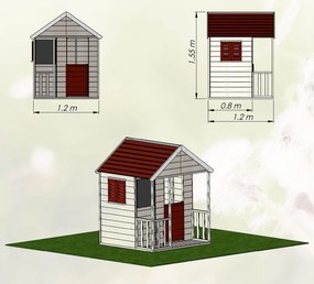 Marimex | Detský drevený domček Marimex Veranda | 11640355